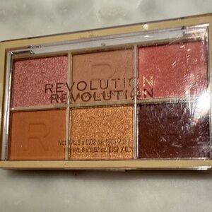 Revolution Six-Colour Eyeshadow Palette — Pink, Rose, Gold & Brown